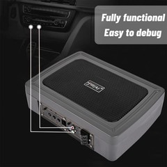 1200W Car Subwoofer Under-Seat Sub Woofer Speaker Stereo Slim Amplifier 6″*8″ US