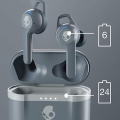 Skullcandy Indy Evo In-Ear Wireless Headphones Earbuds – Chill Grey (S2IVW-N744)