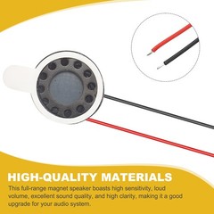 10pcs Internal Magnet Speaker 1W 8 Ohm 18mm Dia Round Loudspeaker 40mm Terminal