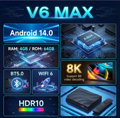 2026 VSeeBox V6 Max – Brand new unopened – Authorized dealer – Fast shipping