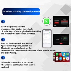 Wireless CarPlay Adapter For iPhone Apple Wireless Carplay Dongle,Plug Play 5GHz