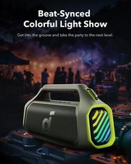 Soundcore Rave+ Portable Bluetooth Party Speaker Bass Sound Light | Refurbished