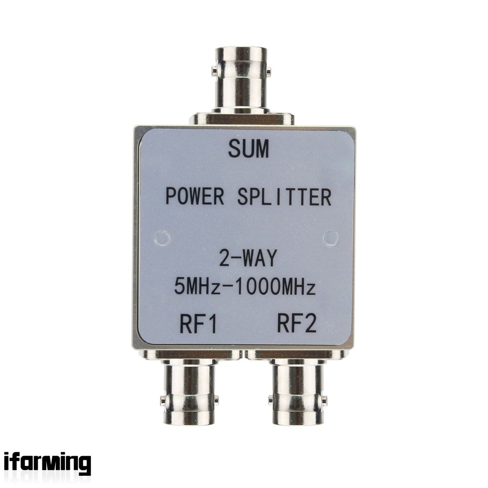 5MHz-1000MHz Wide Band RF Power Splitter 1 to 2 Low Insertion Loss BNC Connector
