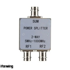 5MHz-1000MHz Wide Band RF Power Splitter 1 to 2 Low Insertion Loss BNC Connector