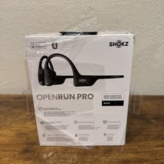 Shokz OpenRun Pro Open-Ear (Behind the Neck) Bluetooth Headphones – Black E1