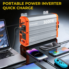 3000W 6000W Pure Sine Wave Inverter 12V DC to 120V AC Converter Remote Control
