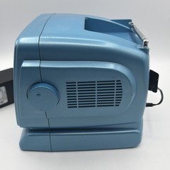 Vintage Blue CRT TV Portable 5″ Black & White Mini TV AM/FM Radio Works