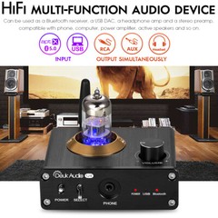 Mini Bluetooth 5.0 Tube Headphone Amplifier USB DAC Stereo Audio Preamp APTX-LL