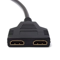 11.8″ HDMI Cable Adapter Male To Dual Female 2.0 Converter 1 in 2 out Splitter