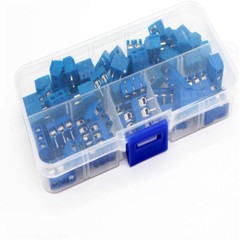 60pcs 2 Pin & 3 Pin 5mm/0.2inch Pitch PCB Mount Screw Terminal Block Connector