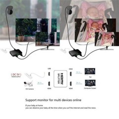 HDMI Splitter 1 In 2 Out 4K HDMI Splitter 1 To 2 Amplifier For Full HD 1080P 3D