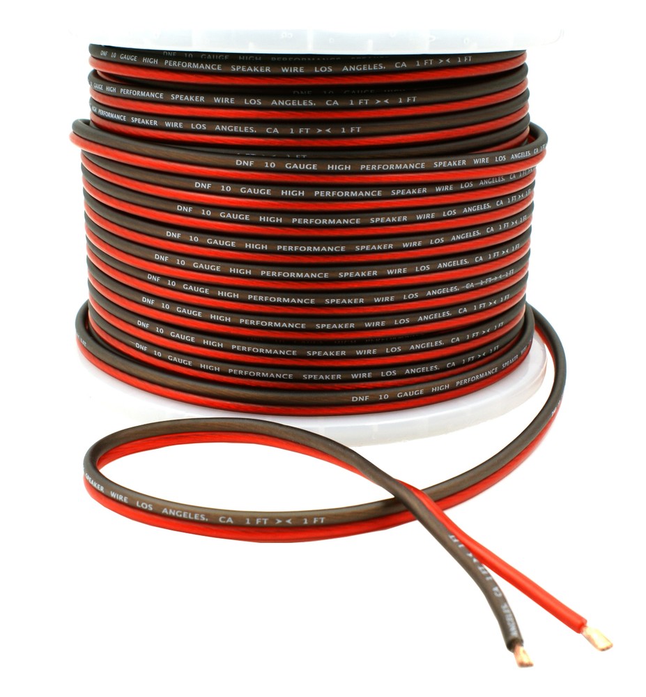 DNF Car Audio Home Speaker Wire 10 Gauge 250 Feet Audio Speaker Cable 250′
