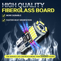 T10 168 LED License Plate Light Bulbs White for Nissan Altima 2019-2025 Canbus