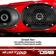 DS18 6×9″ 2-Way Coaxial 550 Watts 4-Ohm Single Speaker *PROZT69