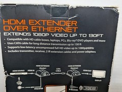 Blackweb HDMI Extender Over Ethernet – Extends 1080P Video Up To 130ft – NEW
