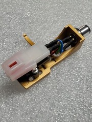 TECHNICS STYLE GOLD Headshell JAPAN Cartridge COMBO with new Diamond Stylus