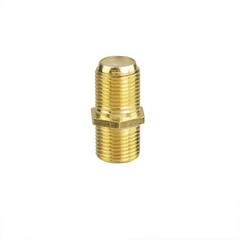 24K Gold-Plated RG6 Female-to-Female Coaxial Connectors, 5-Pack for HD Signal