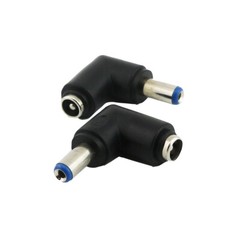 10pcs Right Angle 5.5mm x 2.1mm Female to 5.5mm x 2.1mm Male DC Power Connector