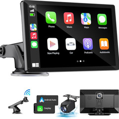 9” Portable Apple CarPlay IPS Touch Screen Car Tablet Android Auto Radio