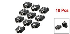 uxcell a12062600ux0366 10 Pcs 3 Pin PCB PJ318(10Pcs), “Black, Silver Tone”