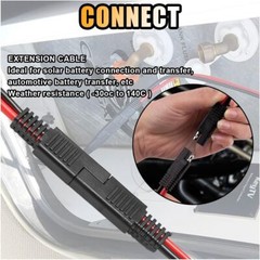 5PCS 2 Pin Quick Disconnect Polarized Wire Harness, 14 Gauge SAE Connector Bulle