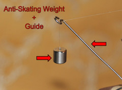 Anti-Skating Weight + Guide for SME 3009 3012 Tonearm Tonarm MK I MK II Improved