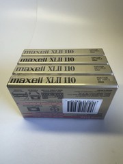 Maxell XLII 110-Min High Bias Type II Blank Cassette Tapes Sealed 4-Pack