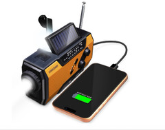 FosPower NOAA Emergency Weather Radio A1 7400mWh Portable Power Bank, AM/FM, USB