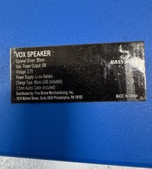 PARTS BASS JAXX VOX Speaker Portable Bluetooth Wireless Mini Speaker Blue 3W AUX