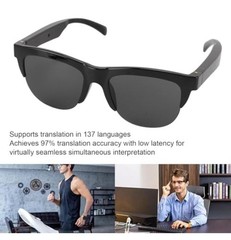 AI Smart Wireless Bluetooth Translation Glasses GL-10 137 Languages Built In Mic