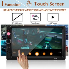 Double 2 Din 7″ IOS/Android 13 Car Stereo GPS Navi Radio Bluetooth CarPlay w/Cam