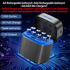 Rechargeable Lithium Battery AA 3600Mwh/Aaa 1300Mwh Original Batteries High Capa