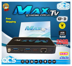 MaxTV Silver PRO 5G 2025 4K ULTRA-HD Box + Android 9.1 MaxTV Silver