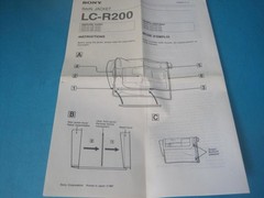 AWESOME VINTAGE NOS SONY LC-R200 RAIN JACKET FOR VIDEO-8 CC-V3/V30 V5/V50 V9/V90