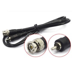 BNC Male to RCA Phono Plug Cable Lead Connector for Camera/Monitor 1m/1.5m/2m/3m