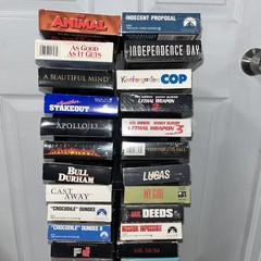 Laserline VHS Tape Tower Rack Holds 50 VHS (TAPES INCLUDED) Plastic VTG Storage