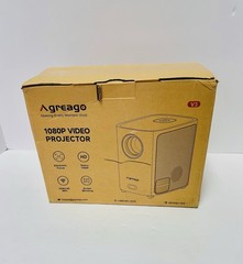 Agreago Projector w/ WiFi & Bluetooth Native 1080P 15,000 Lumens for iOS/Android