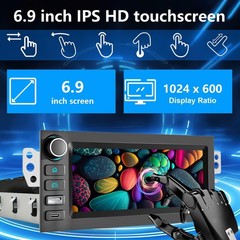 Plug & Play Car Radio for Chevy Camaro S10 Blazer 6.9″ Touch Screen Bluetooth
