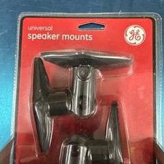 GE Universal Speaker Mounting Brackets – Wall or Ceiling Mount – NEW