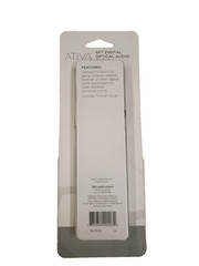 Ativa 6 Ft Digital Optical Audio Cable Includes Toslink Plugs Item 563-182