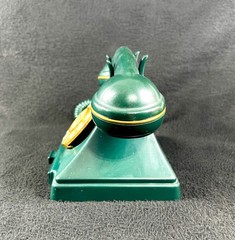 Vintage Desk Telephone Touch Tone Rotary Green Microtel Untested With Drawer