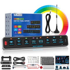 4/6/8/12 Gang Wireless Switch Panel 12V 24V Car Switch Circuit Control Relay Box