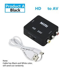 HDMI-compatible To AV RCA Converter Box Adapter HDTV to AV/CVSB L/R Video Full