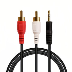 15FT RCA to 3.5mm AUX Cable 3.5 mm 1/8 to RCA 2-Male Headphone Jack Adapter Cord