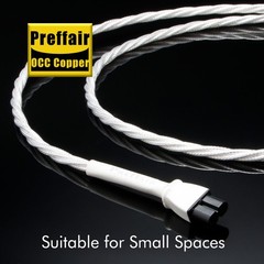 EU/US Version to Figure 8 Power Cord OCC Copper Silver Plated Conductor