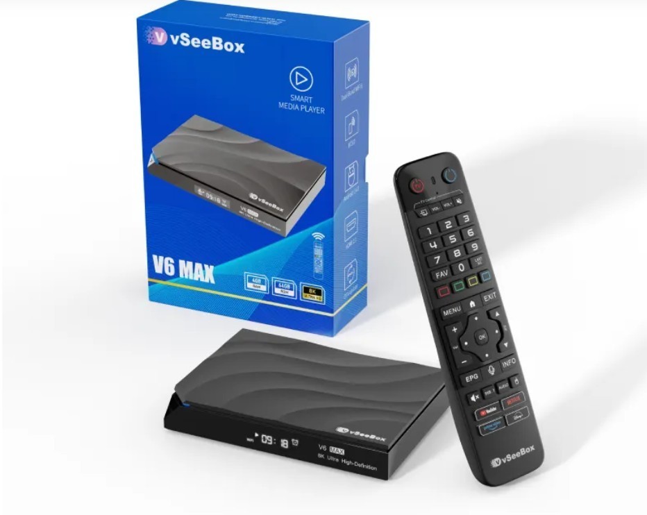 vSeeBox V6 Max – Android 8K HDR TV Box HOT * UPGRADED 2026 * Authorized Seller*