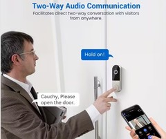 Wireless Video Doorbell Camera 1080p with Clear Night Vision for Front Door