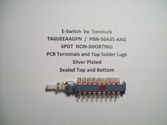 Push Button Switch, 6PDT, PBN-S6A35-AAG, Pioneer, ASG-133 SPEAKER