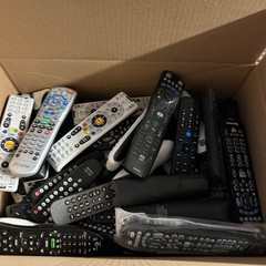 Lot of 96 Remote Controls Various Brands Untested Most With Battery Covers