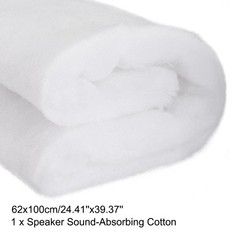 Speaker Sound-Absorbing Cotton Insulation Bass Filler DIY 62x100cm White